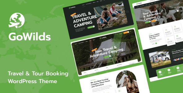 Gowilds 1.0.7 - Travel & Tour Booking WordPress Theme